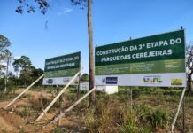 Parque de Cerejeiras: obra estratégica segue em ritmo lento e exige acompanhamento