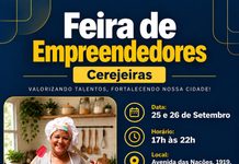 Feira de Empreendedores reúne talentos de Cerejeiras e de vários municípios da região nos dias 25 e 26 de setembro